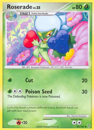 Roserade 081 - Reverse Holofoil Supreme Victors - Uncommon