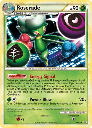 Roserade 023 - Reverse Holofoil Unleashed - Rare