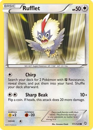 Rufflet 111 - Reverse Holofoil Dragons Exalted - Common