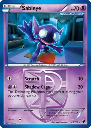 Sableye (Team Plasma) 049 Plasma Freeze - Rare