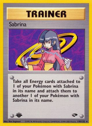 Sabrina (110) (110) 110/132 - 1st Edition Gym Challenge - Rare