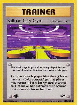 Saffron City Gym 122/132 - 1st Edition Gym Challenge - Uncommon