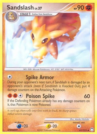 Sandslash 061 - Reverse Holofoil Mysterious Treasures - Uncommon