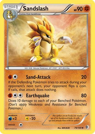 Sandslash 079 Boundaries Crossed - Uncommon