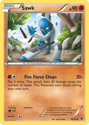 Sawk 059 - Reverse Holofoil Emerging Powers - Uncommon