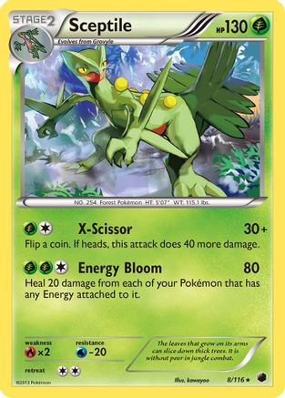 Sceptile 008 - Holofoil Plasma Freeze - Holo Rare