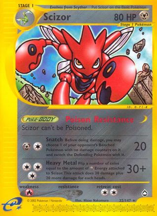 Scizor 032 Aquapolis - Rare