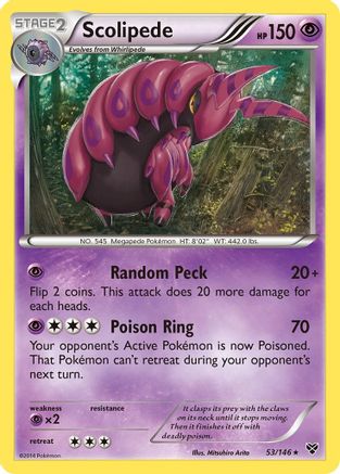 Scolipede 053 XY Base Set - Rare