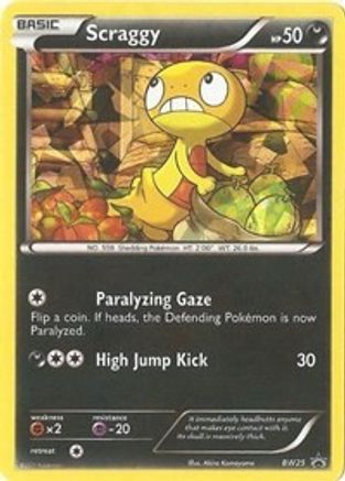 Scraggy (Cosmos Holo) BW25 - Holofoil Black and White Promos - Promo