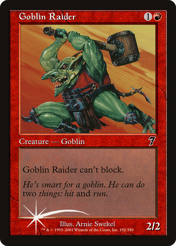 Goblin Raider (7ED-192) - 7th Edition Foil