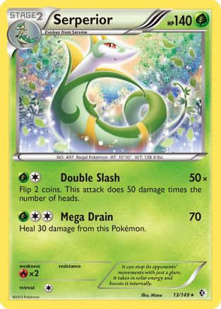 Serperior 013 - Reverse Holofoil Boundaries Crossed - Holo Rare