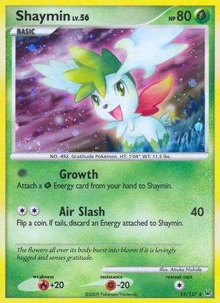 Shaymin (15) (15) 015 - Reverse Holofoil Platinum - Holo Rare