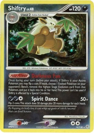 Shiftry 014 - Reverse Holofoil Diamond and Pearl - Holo Rare