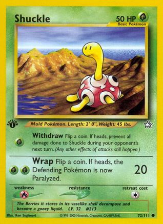 Shuckle 072/111 - 1st Edition Neo Genesis - Common