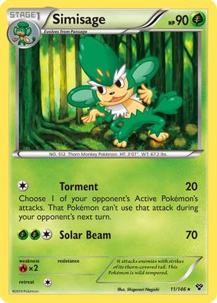 Simisage 011 XY Base Set - Rare