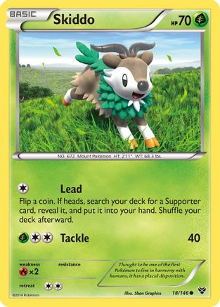Skiddo 018 XY Base Set - Common