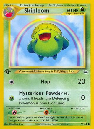Skiploom 052/64 - 1st Edition Neo Revelation - Common