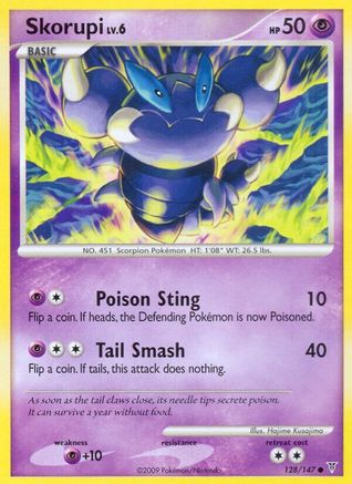 Skorupi 128 - Reverse Holofoil Supreme Victors - Common