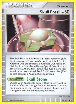 Skull Fossil 120 - Reverse Holofoil Platinum - Common