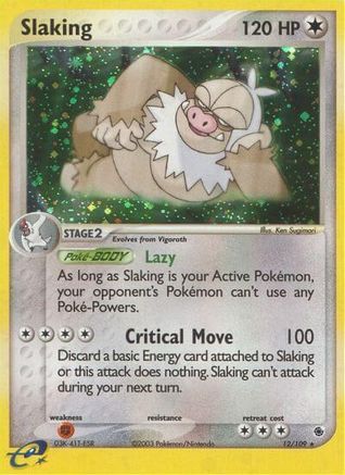 Slaking 012 - Holofoil Ruby and Sapphire - Holo Rare