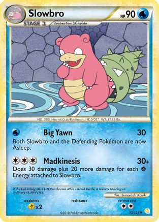 Slowbro 052/123 HeartGold SoulSilver - Uncommon