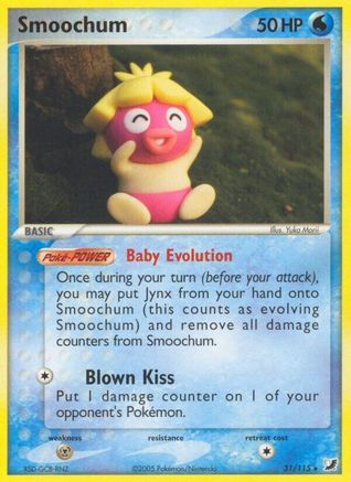 Smoochum 031 - Reverse Holofoil Unseen Forces - Rare