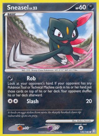Sneasel 120 - Reverse Holofoil Legends Awakened - Common