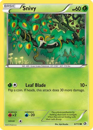 Snivy 006/113 - Reverse Holofoil Legendary Treasures - Common
