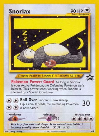 Snorlax 049/53 WoTC Promo - Promo