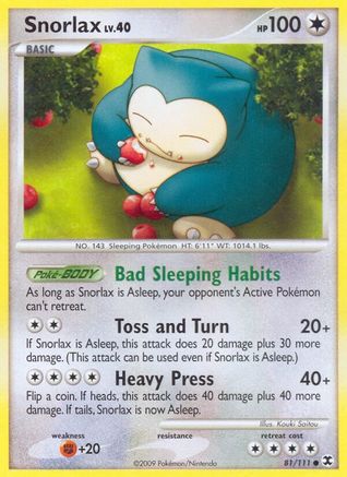 Snorlax (81) (81) 081/111 Rising Rivals - Common