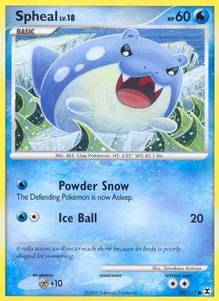 Spheal 082/111 - Reverse Holofoil Rising Rivals - Common