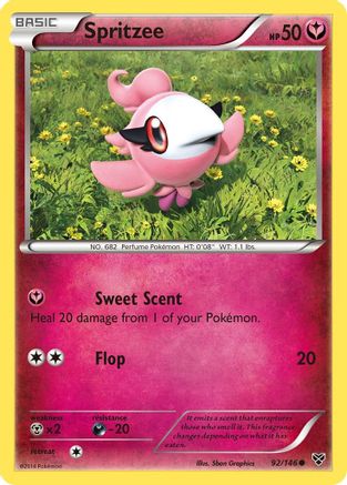 Spritzee 092/146 - Reverse Holofoil XY Base Set - Common