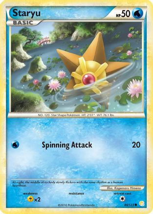 Staryu 084/123 HeartGold SoulSilver - Common
