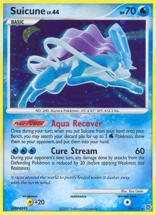 Suicune 019/132 - Holofoil Secret Wonders - Holo Rare