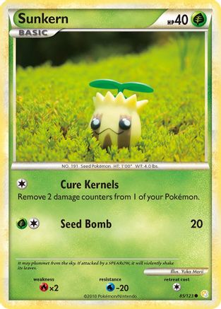 Sunkern 085/123 - Reverse Holofoil HeartGold SoulSilver - Common
