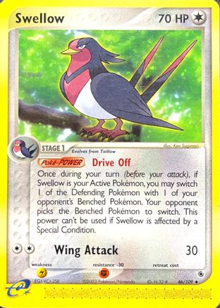 Swellow 046/109 Ruby and Sapphire - Uncommon