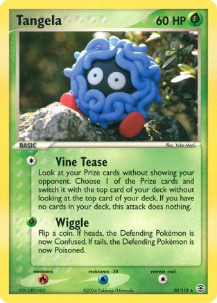 Tangela 030 - Reverse Holofoil FireRed & LeafGreen - Rare