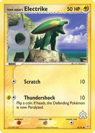 Team Aqua's Electrike 052/95 Team Magma vs Team Aqua - Common