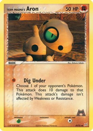 Team Magma's Aron 059/95 Team Magma vs Team Aqua - Common