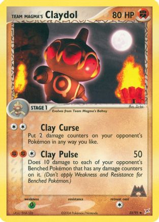 Team Magma's Claydol 033/95 Team Magma vs Team Aqua - Uncommon