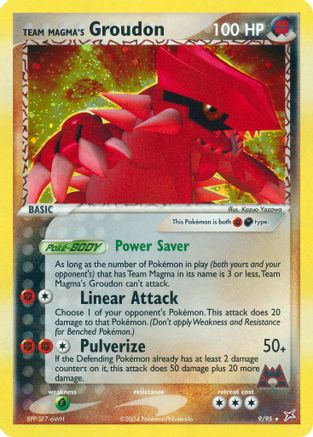 Team Magma's Groudon 009 - Holofoil Team Magma vs Team Aqua - Holo Rare