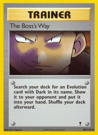 The Boss's Way 105 - Reverse Holofoil Legendary Collection - Uncommon