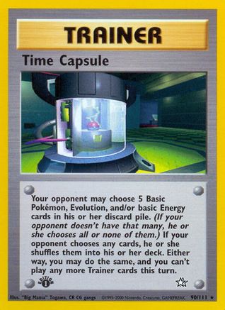 Time Capsule 090/111 - 1st Edition Neo Genesis - Rare