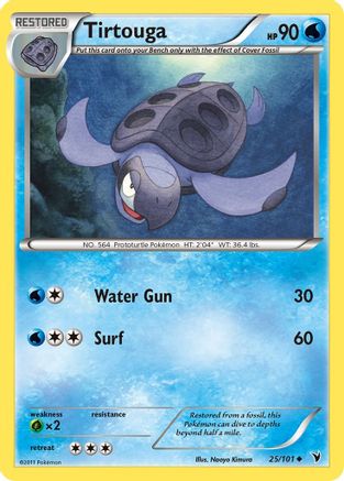 Tirtouga 025 - Reverse Holofoil Noble Victories - Uncommon