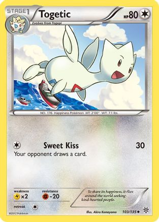 Togetic 103 - Reverse Holofoil Plasma Storm - Uncommon