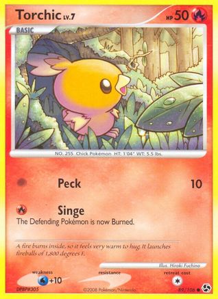 Torchic 089/106 - Reverse Holofoil Great Encounters - Common