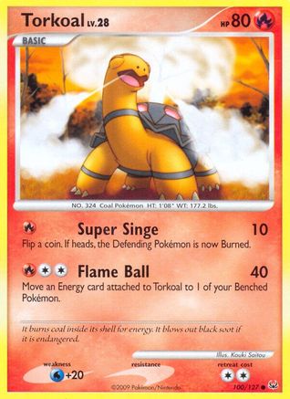Torkoal 100 - Reverse Holofoil Platinum - Common