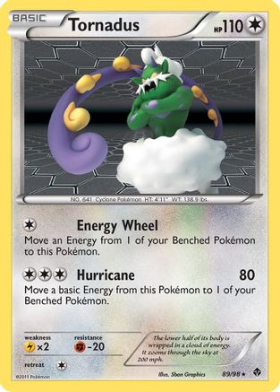 Tornadus 089 - Reverse Holofoil Emerging Powers - Holo Rare