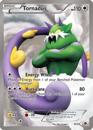 Tornadus (98 Full Art) (98 Full Art) 098/98 - Holofoil Emerging Powers - Ultra Rare