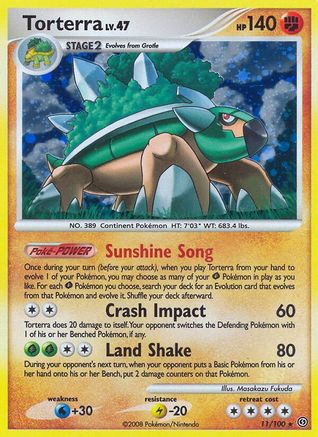 Torterra 011 - Holofoil Stormfront - Holo Rare